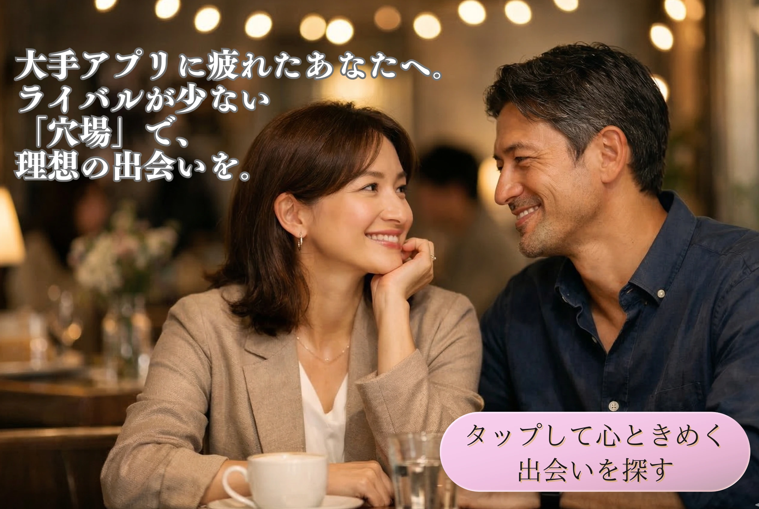 マッチングアプリ「feliz（フェリース）」のサービス概要とコンセプト。30代〜40代の真剣な婚活・恋活に特化した特徴を表現したイメージ画像。