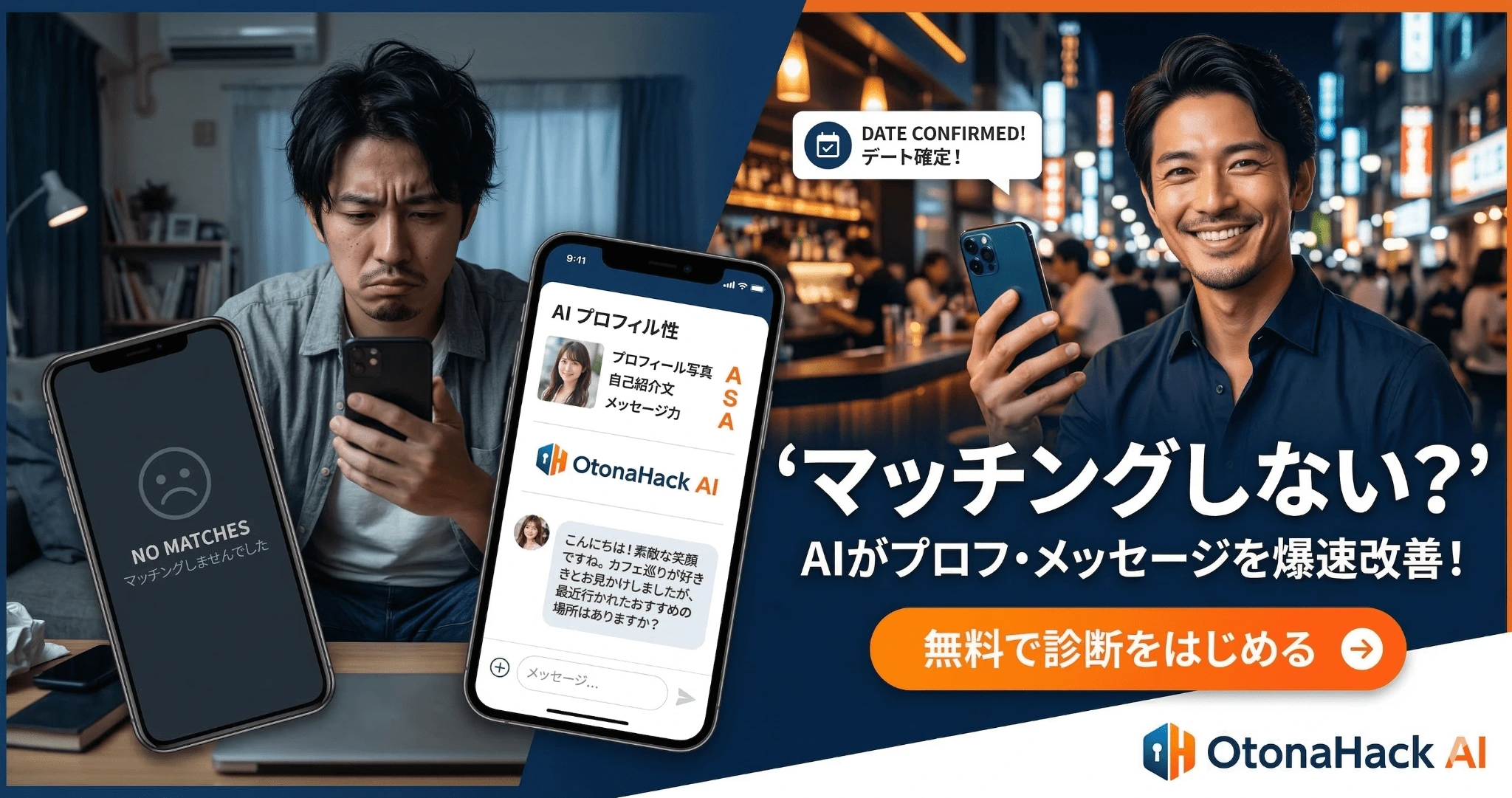 マッチングアプリ攻略 OtonaHack AI